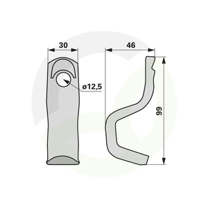 Priponka za pritrditev ustreza Kuhn 57648600