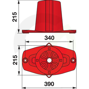 Kosilni končni disk z bobnom Kuhn 56808400