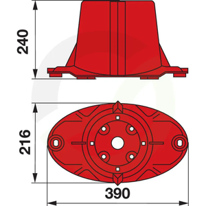 Kosilni boben ustreza Kuhn 56805510