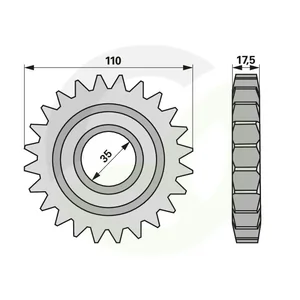 Zobnik 24 zob, ustreza BCS 590.90142