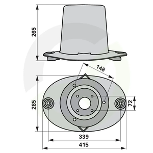 Kosilni disk z bobnom Pöttinger 378.66.080.2