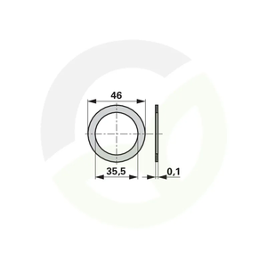 Tesnilo 46 x 35,5 x 0,1 mm, Pöttinger 415.688
