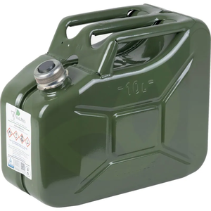 Kovinski kanister za gorivo - 10 L - zelen