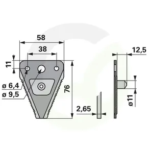 Rezalni nož ESM 2671081 z gobico