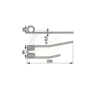Vzmetni prst ustreza Rapid 257541