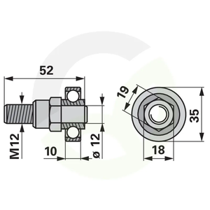 Nosilec krmilne roke komplet s sornikom, Deutz Fahr 06581495