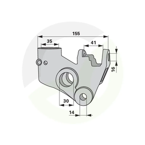 Nosilec desni, Deutz Fahr 16509239