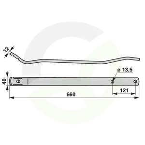 Nosilec vzmetnih prstov ustreza Kuhn K8806530