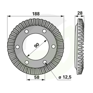 Zobnik 45 zob, Pöttinger 236.70.005.2