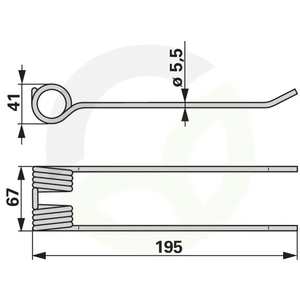 Vzmetni prst CLAAS 918239.0