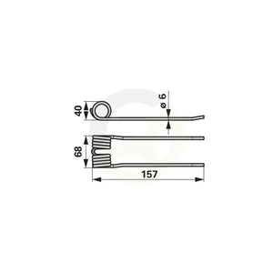 Vzmetni prst zunanji Krone 27001458.0