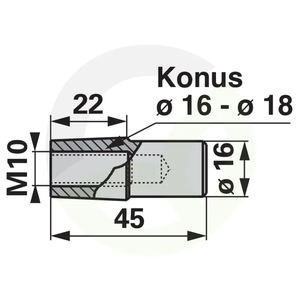 Konusni priključek AEBI AM167/4