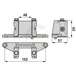 Glava kose KPL. BUCHER 15008279, razmak vij. 152 mm