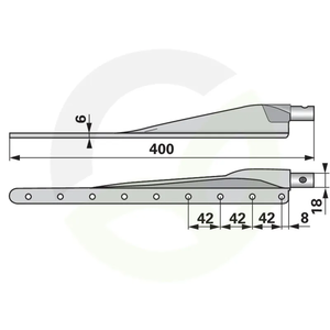 Glava kose ESM 584005501 - spodnja