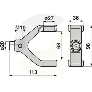 Tuning vilice ustreza BCS 525.485100