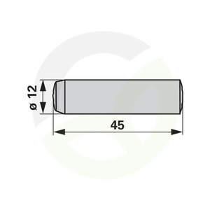 Sornik cilindrični 12x45 mm, za nosilec, Rapid 10026 gr. 1