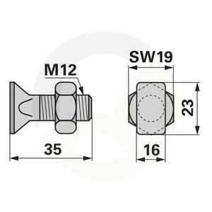 Vijak M12x35