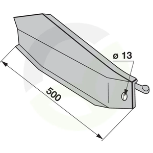 Leva ploskev širina 475 mm