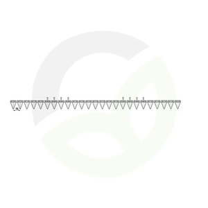 Kosa 189 cm, nazobčana, 25 nožev, ESM 2600320