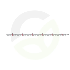 Zgornji nož 262.5160 z rezalno glavo ustreza Hartmanna 2,5 metra