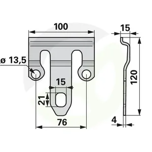 Nosilnik rezila za BCS 565.287560