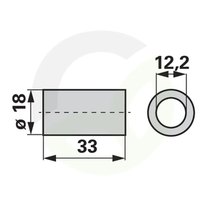 Ležajni puša ustreza Aebi AM81131