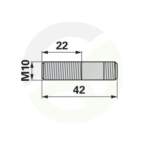 Zatični vijak M10x42, ESM 323.3350, Busatis GB2613