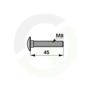 Vijak sponski M8X45, 8.8