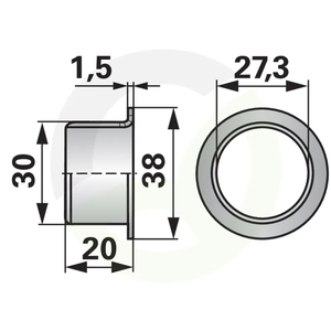 PUŠA 27,3X30X20 MM, BUSATIS 642000701