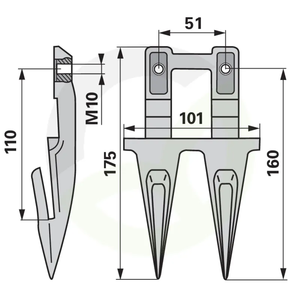 Dvojni prst ESM 3310300