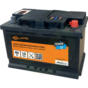 Akumulator za el. pastirje 12 V, 80 Ah, Premium LA, napolnjen Gallagher 086368