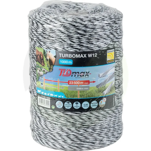 Žica TURBOMAX W12, bela/črna/bela, 1.000 m vodoravna