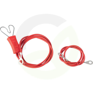 Set za povezovanje ograje 50 cm zemeljski kabel, 100 cm kabel za ograjo, brez vtiča Horizont