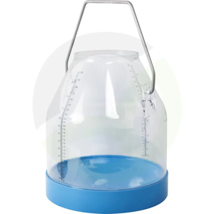 Vrč molznega stroja PVC 30L moder