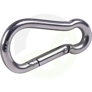 Karabinski kavelj iz nerjavnega jekla, 5 x 50 mm