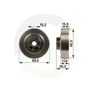 Pogonski zobnik Longlife 100962X, 3/8, 6 zob