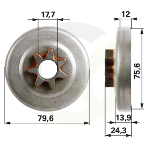Pogonski zobnik Oregon 38075X, 3/8, 7 zob STD 7