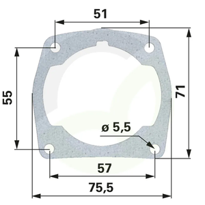 Tesnilo cilindra Husqvarna 503966601