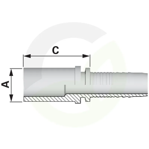 Nastavek cevi RSS DN16, FI 20 MM