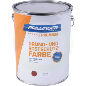 Temeljni premaz z zaščitno barvo proti rji - Premium - rdeče rjav - 6 kg
