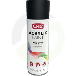 Akrilna barva v spreju - RAL 9005 - jet črna sijaj - 400 ml - sprej