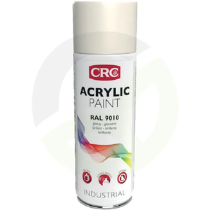 Akrilna barva v spreju - RAL 9010 - čisti beli sijaj - 400 ml - sprej