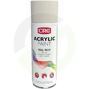 Akrilna barva v spreju - RAL 9010 - čista bela svila mat - 400 ml
