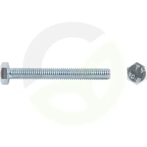Matični vijak M10 x 20 mm, kakovost 10.9 pocinkano jeklo, DIN933