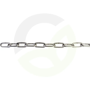 Inox veriga 8 x 52 mm - dolgi členi - V4A DIN5685-1