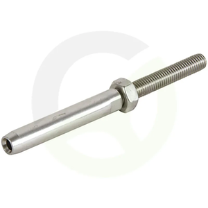 Navojno vreteno za jeklenico 4,0 mm - M8 - V4A nerjavno jeklo - polirano
