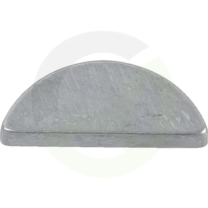Polkrožna zagozda 5,0 x 6,5 x 15,72 mm golo jeklo, DIN6888