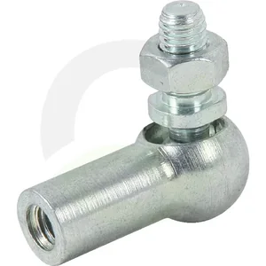 Kotni zglob 19 mm, M14 x 1,5 navoj, brez varovala, pocinkano jeklo, DIN71802-A