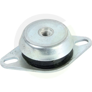 Strojni blažilnik z ovalno prirobnico z 2 luknjama, 92 x 45 mm, M12, 580 kg