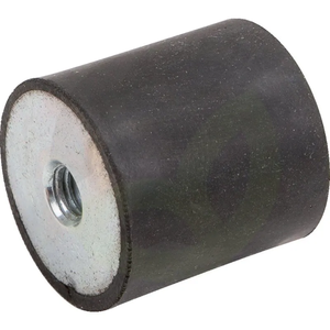 Gumijasti-kovinski blažilnik tip 5, 40 x 25 mm cilindrični 1x notranji navoj M8 x 8 mm